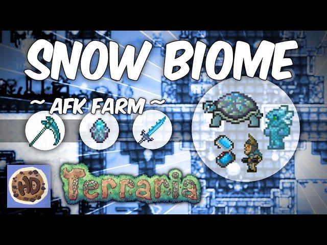 Terraria 1.3 AFK Underground Snow Biome Farm | Frostbrand | Frozen Turtle Shell | Frost Staff