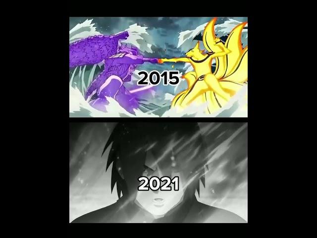 Naruto And Sasuke In 2015 And 2021「Edit」「AMV」 #Shorts #AMV #Naruto #Boruto