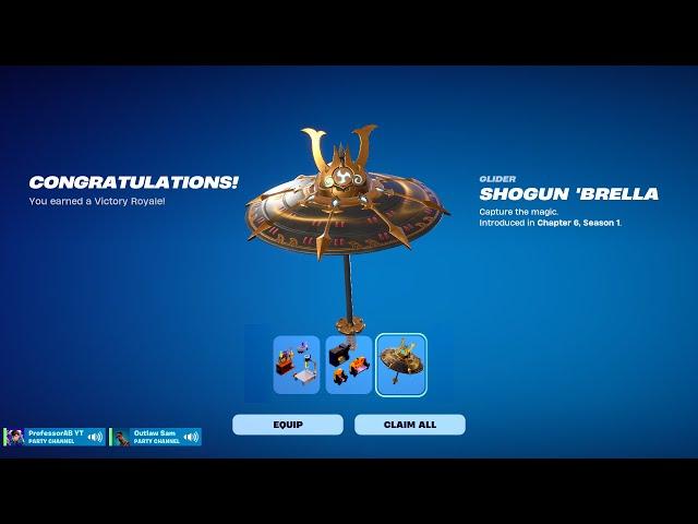 Fortnite Chapter 6 Season 1 Victory Umbrella (Shogun Brella)