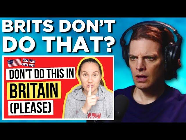 American Reacts to 7 American Habits That Are RUDE In The UK!