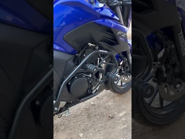 FZ 250 crash guard with dual slider | motofuzo #fz250