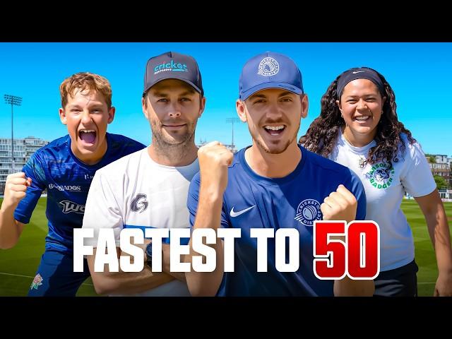 FASTEST to FIFTY vs The Cricket Kid, Cricket Mentoring and Regina Suddahazai!