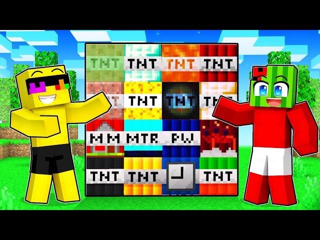 Using CUSTOM TNT to DESTROY A CITY in Minecraft!