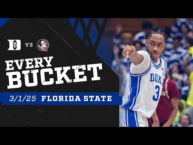 Duke 100, FSU 65 | Every Bucket (3/1/25)