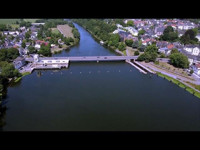 Das Ruhrgebiet von oben: Tour de Ruhr;  Essen Kettwig; Stausee Essen Kettwig.