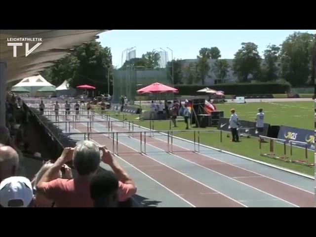 Mannheim Junior Gala 2019 110m hurdles Joshua Zeller