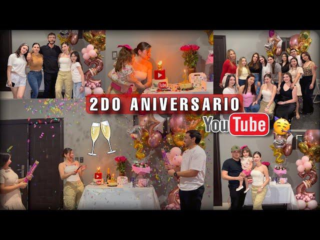 CONVIVIÓ POR MI SEGUNDO ANIVERSARIO EN YOUTUBE | VLOG