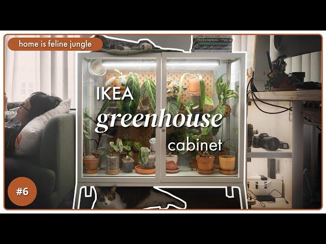 Building DIY Greenhouse Cabinet Indoor Set Up | IKEA MILSBO Plant Styling Tutorial | 06