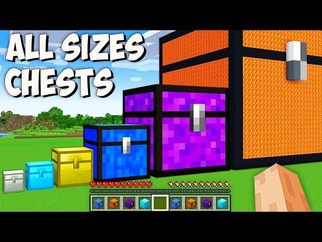 I found NEW CHEST of ALL SIZES in Minecraft! CHEST of DIAMOND vs GOLD vs WATER vs PORTAL vs LAVA!