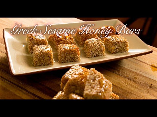 Pasteli: Greek Sesame Honey Bars