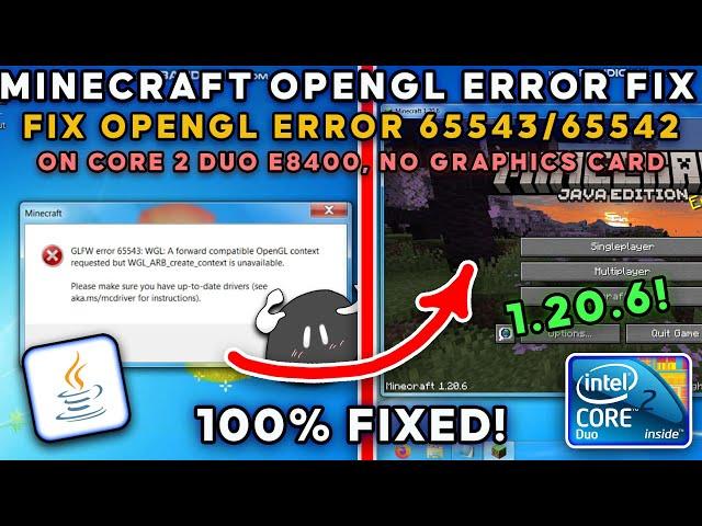 How to Fix Minecraft Java OpenGL Error (1.17+) on ANY Low End PC