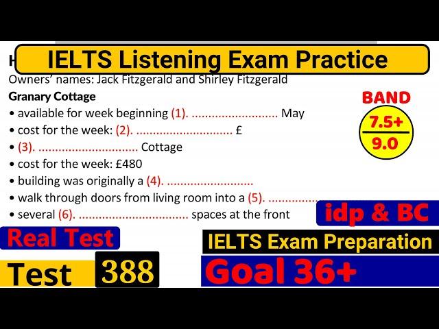 IELTS Listening Practice Test 2023 with Answers [Real Exam - 388 ]