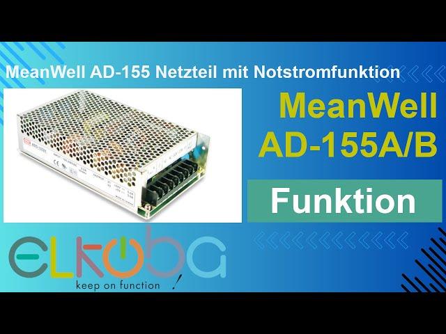 MeanWell AD-155, Netzteil mit Notstromfunktion, deutsch