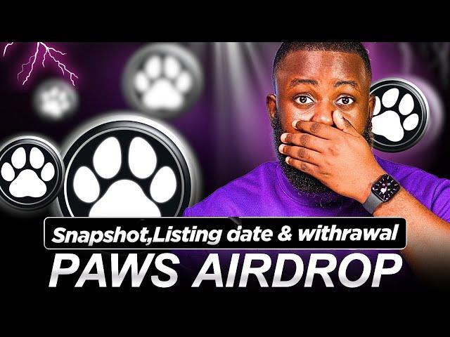 PAWS WITHDRAWALS: Snapshot, listing price & How to Sell Paws