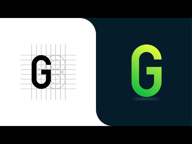 Creative G logo design in adobe illustrator