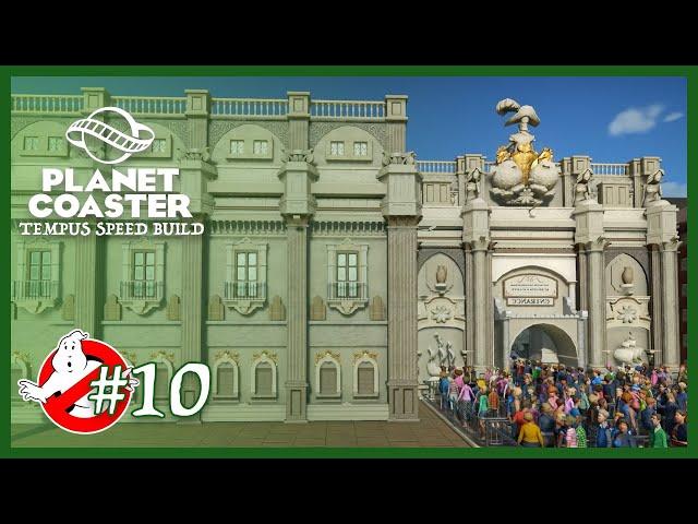 Facade and entrance  | Ghostbusters ride | Planet Coaster | speed build #10