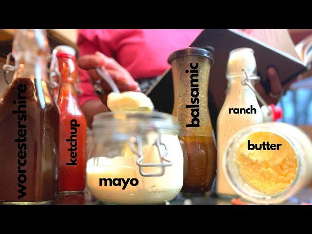 How to Make 7 HOMEMADE CONDIMENTS that are BETTER than Store Bought