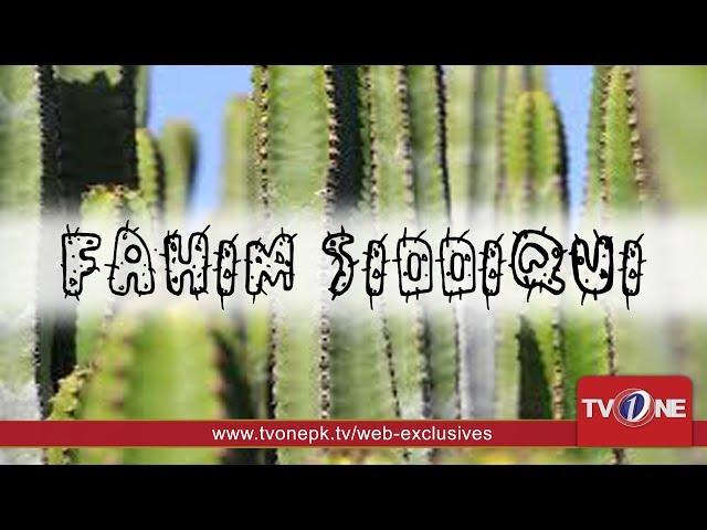 TV One Web-Exclusives | Fahim Siddiqui | Cacti