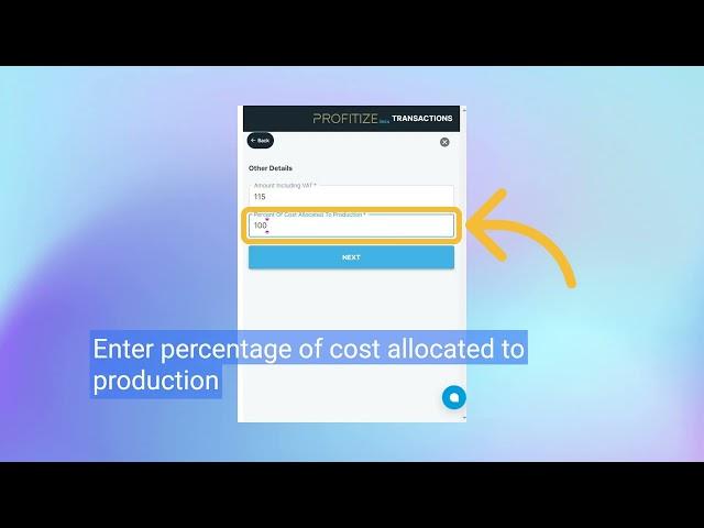 How to enter  inbound shipment expense  in PROFITIZE