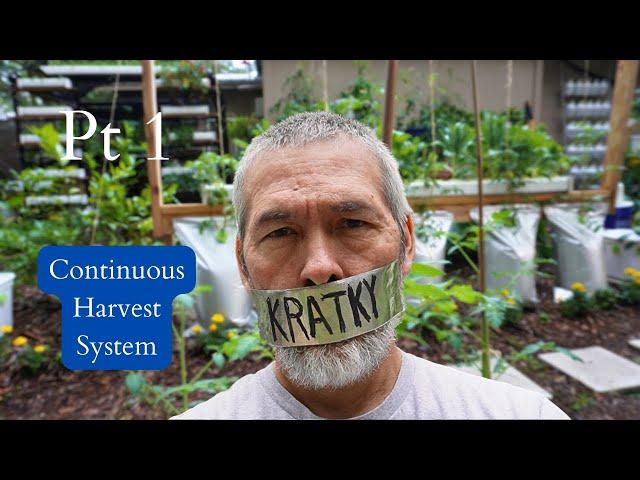 Kratky Hydroponics, Part One of the Continuous Harvest System