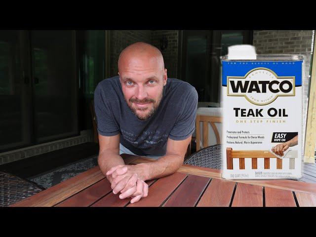 How to Refinish Outdoor Teak Furniture | Watco Teak Oil Review