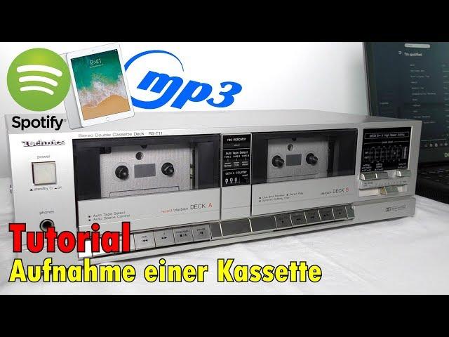 Tutorial - Wie bekomme ich Musik vom Computer/Handy/Spotify auf Kassette?