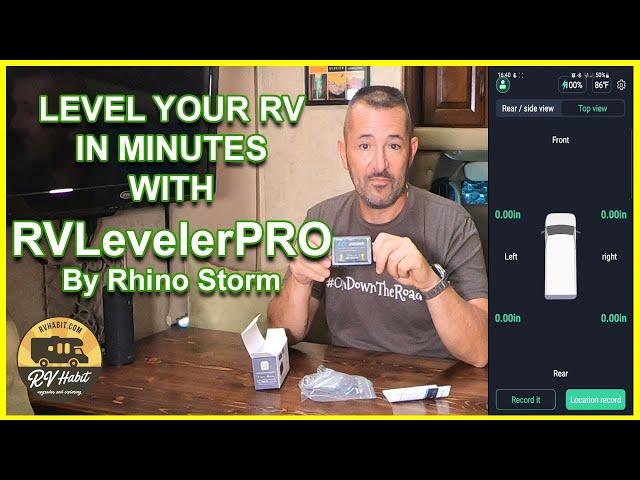 Wireless Bluetooth RV Leveling System - RVLevelerPRO By Rhino Storm - Level Your RV In Minutes