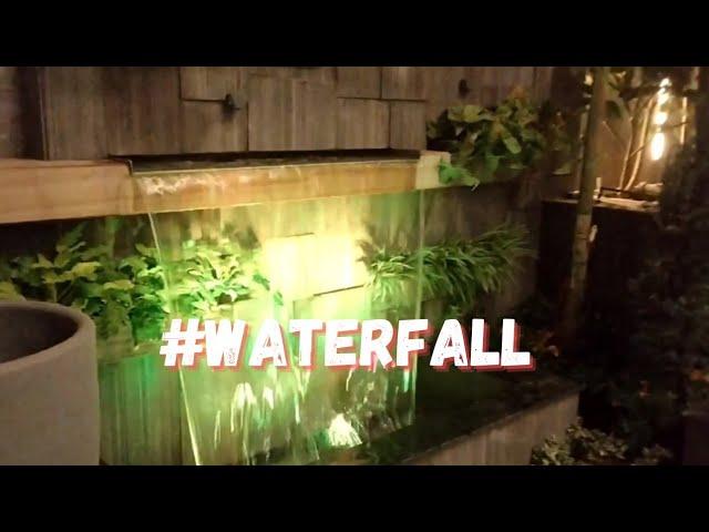 outdoor garden  waterfall// natural stone working ideas//Mrdip