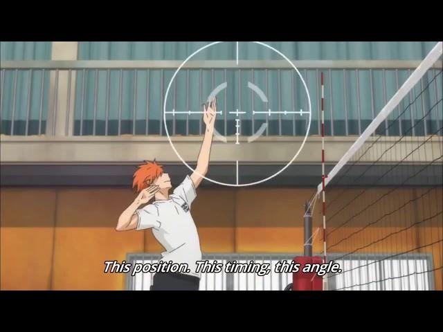 haikyuu hinata first quick attack