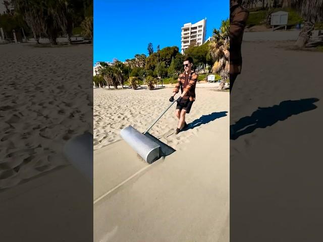 Beach Sand Cleaning Device Finds Hidden Treasures: Car Keys & Swim Goggles!