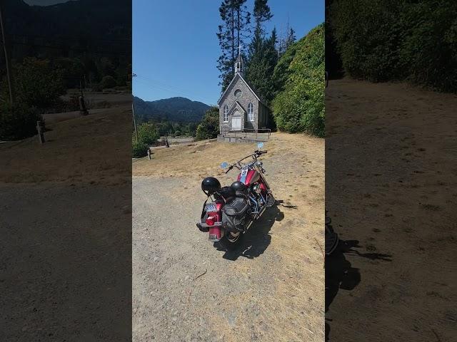 Hawaiian church & graveyard on a Canadian Gulf  Island    