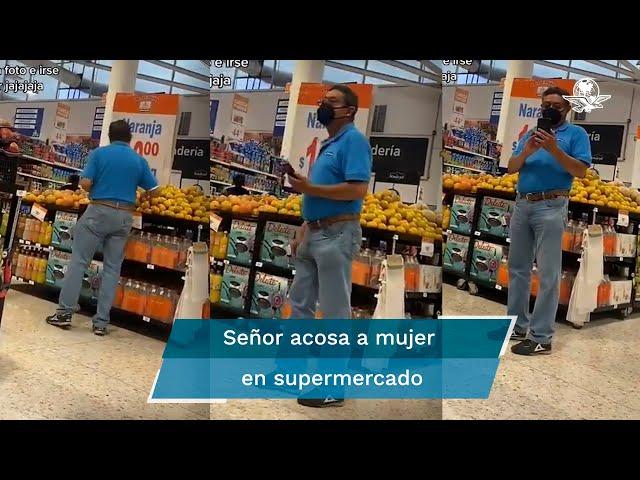 Exhiben a un acosador de mujeres en supermercado gracias a reto viral de TikTok