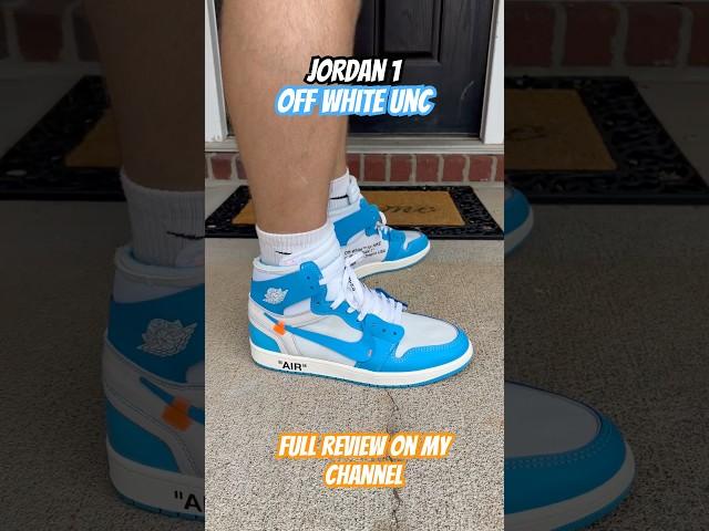 Jordan 1 Off White Unc!  Full review on my channel #jordan #jordan1 #offwhite