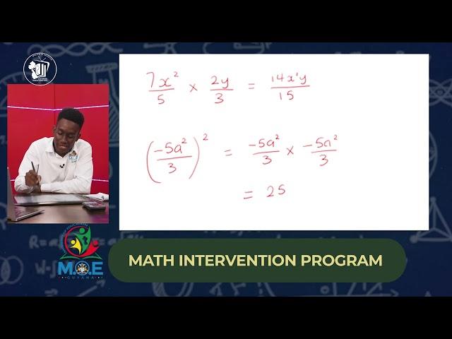 Math Intervention Program - Algebraic Fractions: Multiply and Divide