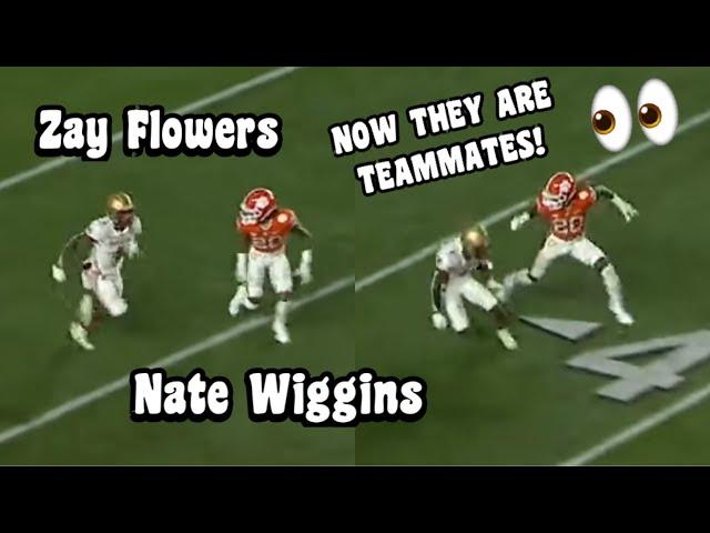 Nate Wiggins Vs Zay Flowers!  (WR Vs CB) Nate Wiggins is a Baltimore Raven 