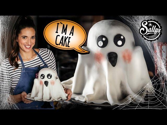 Halloween Geist Torte (gruselig süß) / schokoladige Gespenst Motivtorte 