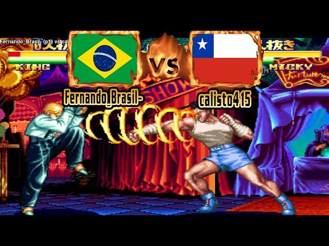 Art of Fighting 2 - Fernando_Brasil- (BRA) VS (CHL) calisto415 [aof2] [Fightcade] アートオブファイティング2