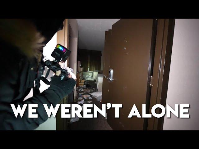 Exploring Abandoned Homeless Hotel - Ran Into Squatters