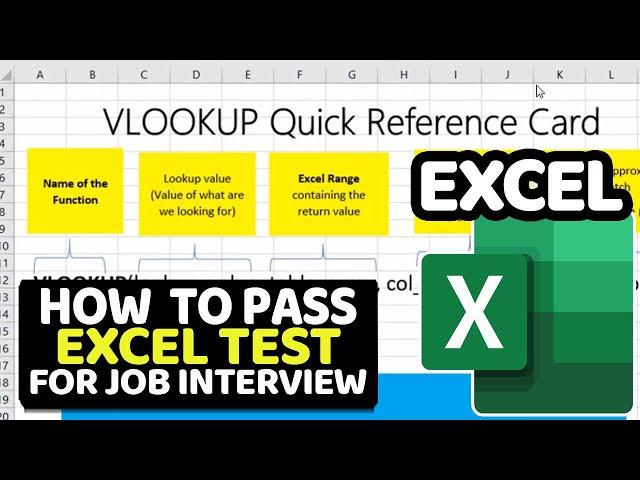 How to Pass Excel Test for Job Interview: VLOOKUP Questions and Answers