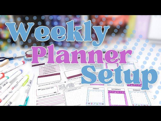 Weekly Planner Setup - Week Ahead + Week in Review | The Daily Grind Planner June 2024