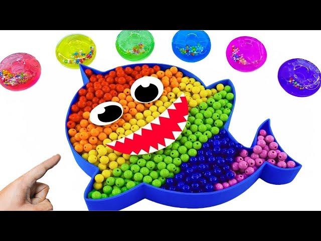 Satisfying ASMR | DIY How to make Glitter Slime Shark Bathtub FROM Mixing Funny Candy In Bathtub