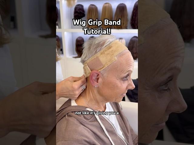 Wig Grip Tutorial on our beautiful client! #gluelesswiginstall #gluelesswigs #wigtutorial #wigs