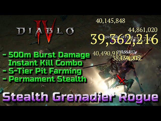 Stealth Grenadier Rogue - Explosive One Shot Damage - Best Grenade Build Guide for Diablo 4