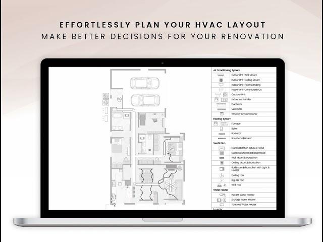 HVAC (Heating, Ventilating and Air-conditioning) Planner in PowerPoint