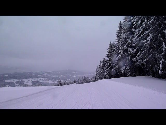 Alberschwende  - Abfahrt durchs Winterwunderland