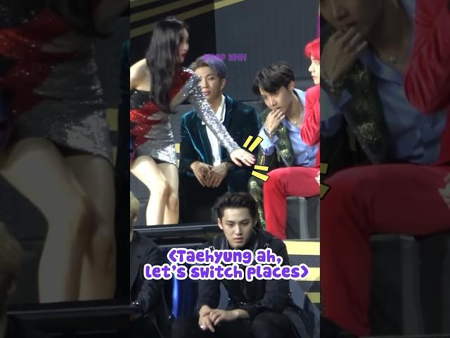 Sunmi Helping Taehyung To Sit With His Members  #shorts #taehyung #summi