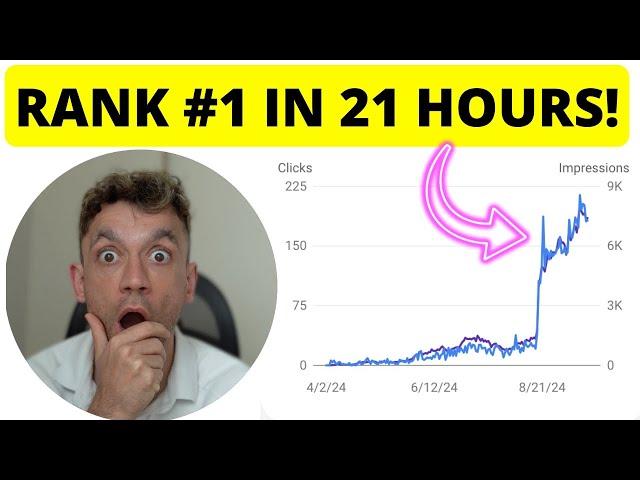 How I Ranked #1 in 21 Hours with AI SEO 