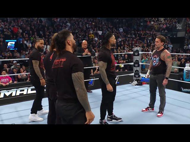 CM Punk help Roman Reigns agains Bronson Reed,Solo Sikoa & Bloodline WWESmackdow Paul Heyman is Back