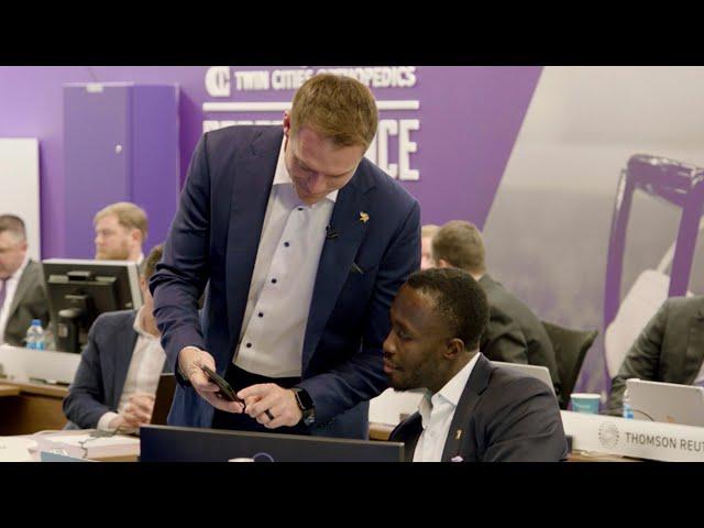 Inside the Minnesota Vikings Draft Room During the 2023 NFL Draft