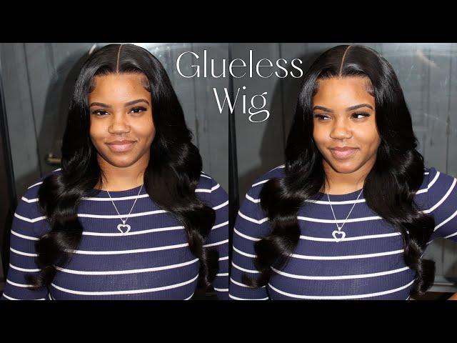 Quickest Glueless 13*6 Lace Wig Install | PRE-EVERYTHING Done For Beginner Wig | UNice Hair